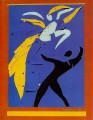 Estudio de dos bailarines para Rouge et Noir 1938 fauvismo abstracto Henri Matisse